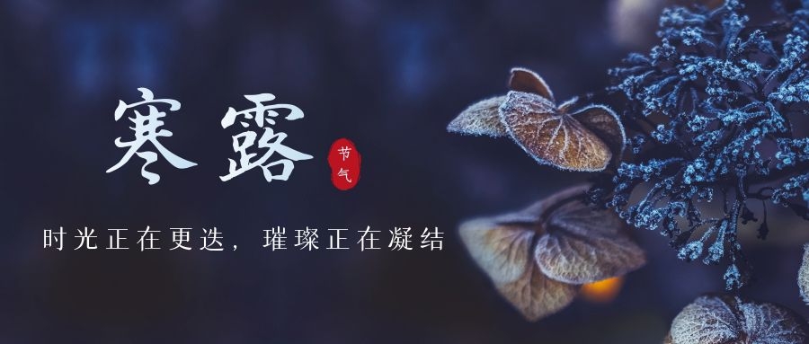 寒露 ▎時光更迭，璀璨正在凝結(jié)~